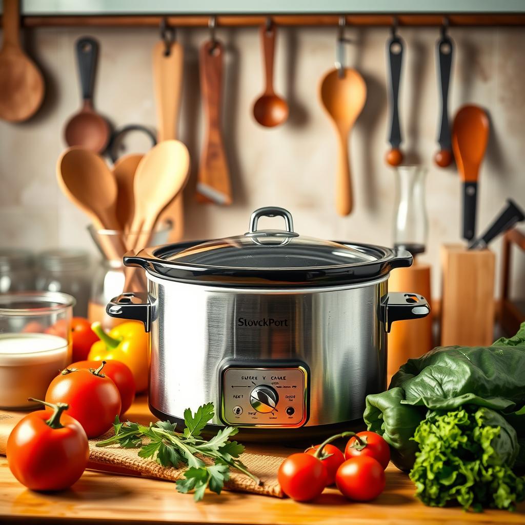 Slow cooker and kitchen tools