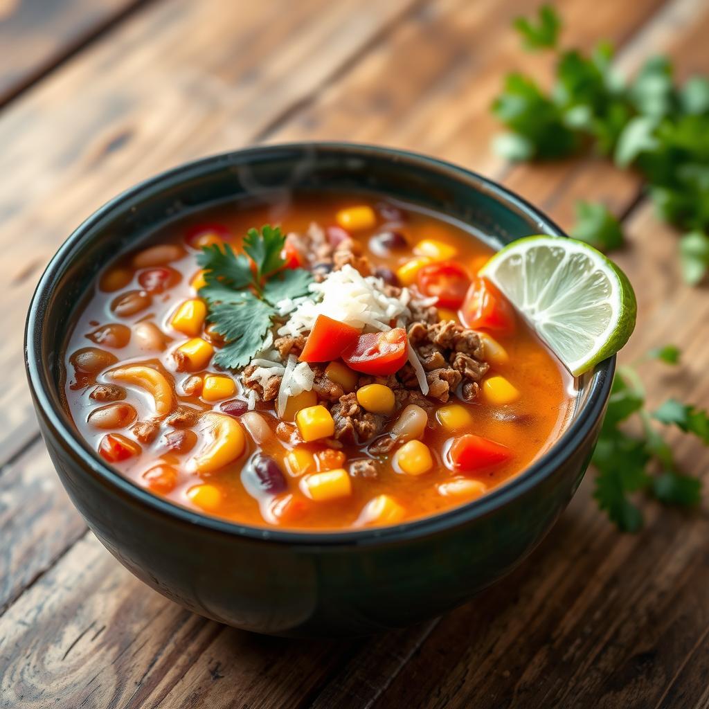 5 ingredient taco soup