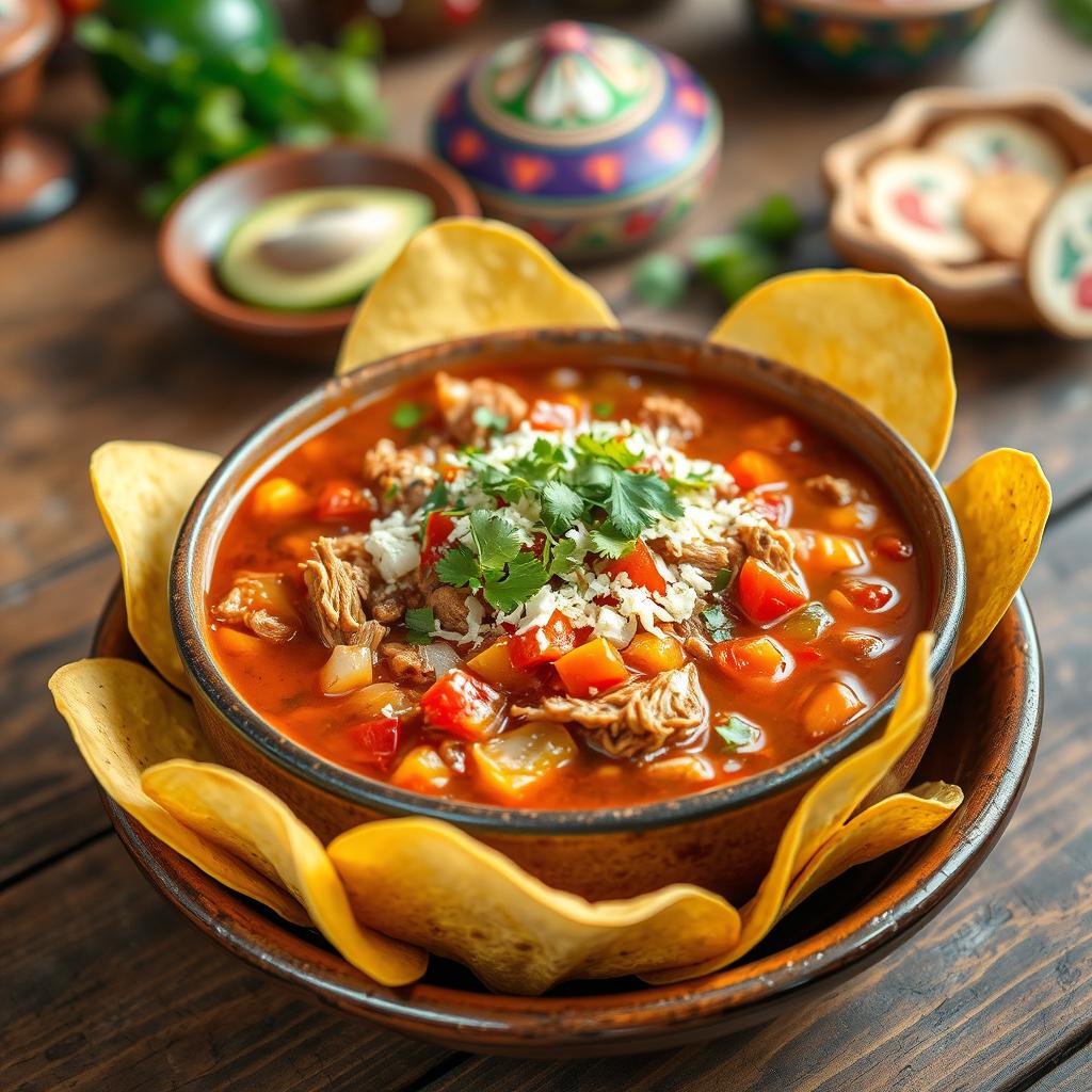 Birria taco soup