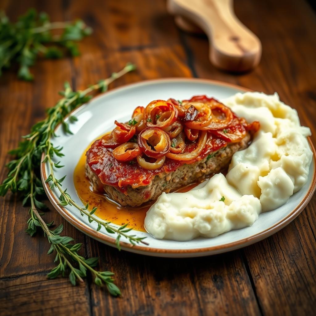 French onion meatloaf