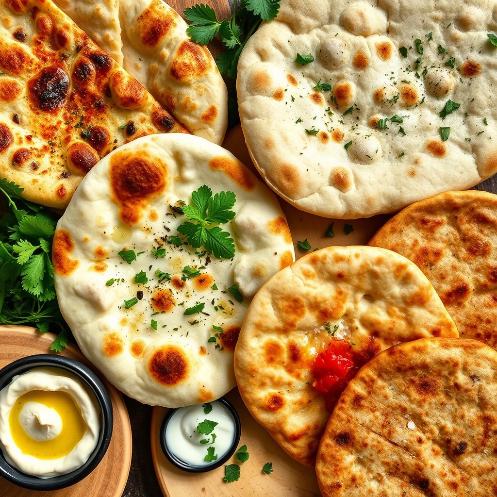 What are the two types of flatbread?