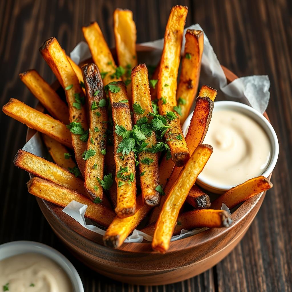 What are truffle fries made of?