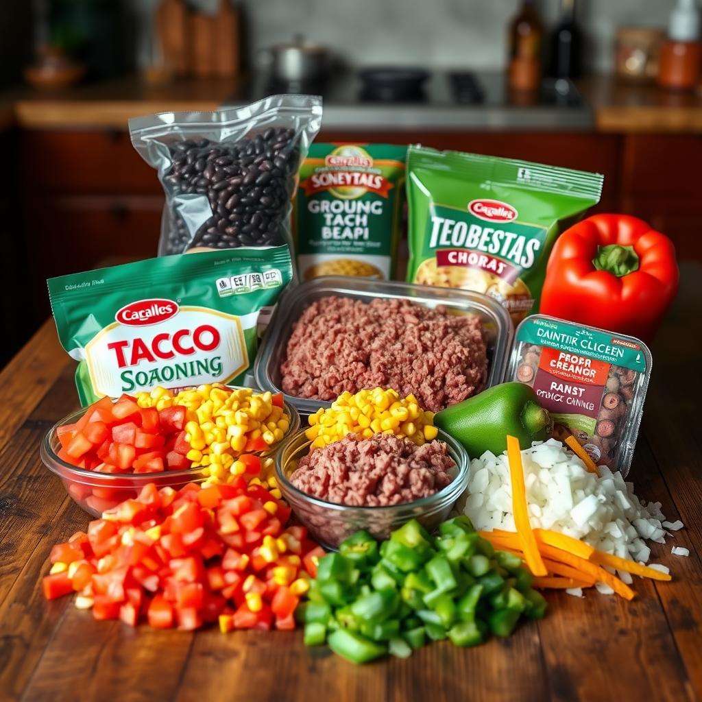 What is taco soup made of?