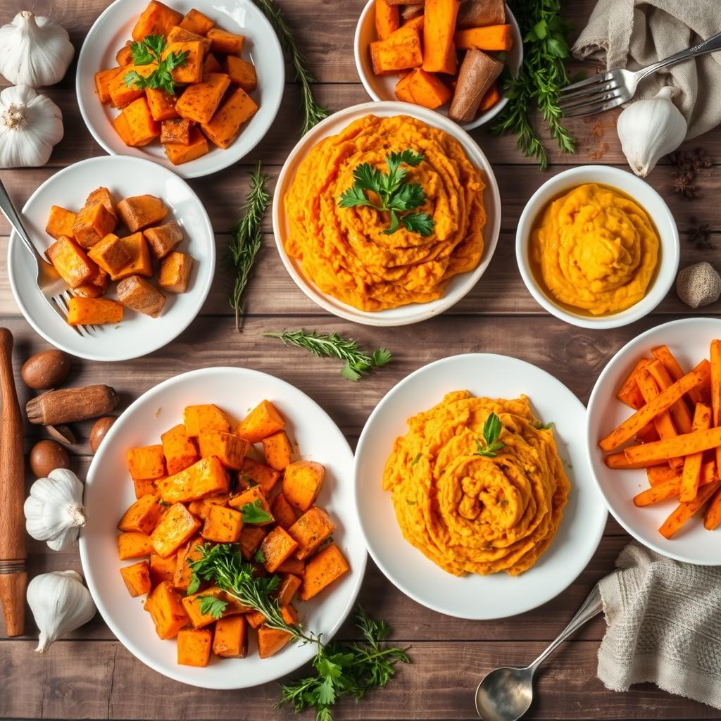 What is the best combination with sweet potatoes?