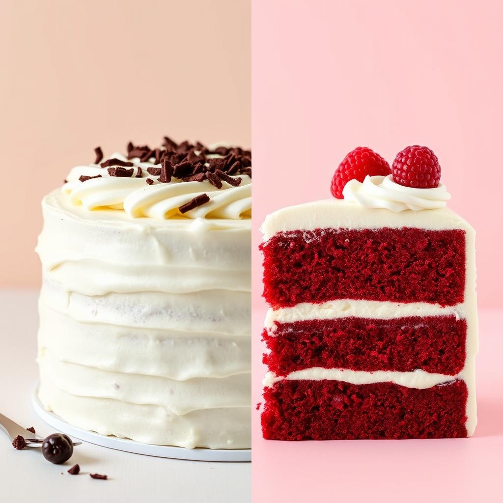 What's the difference between a velvet cake and a regular cake?