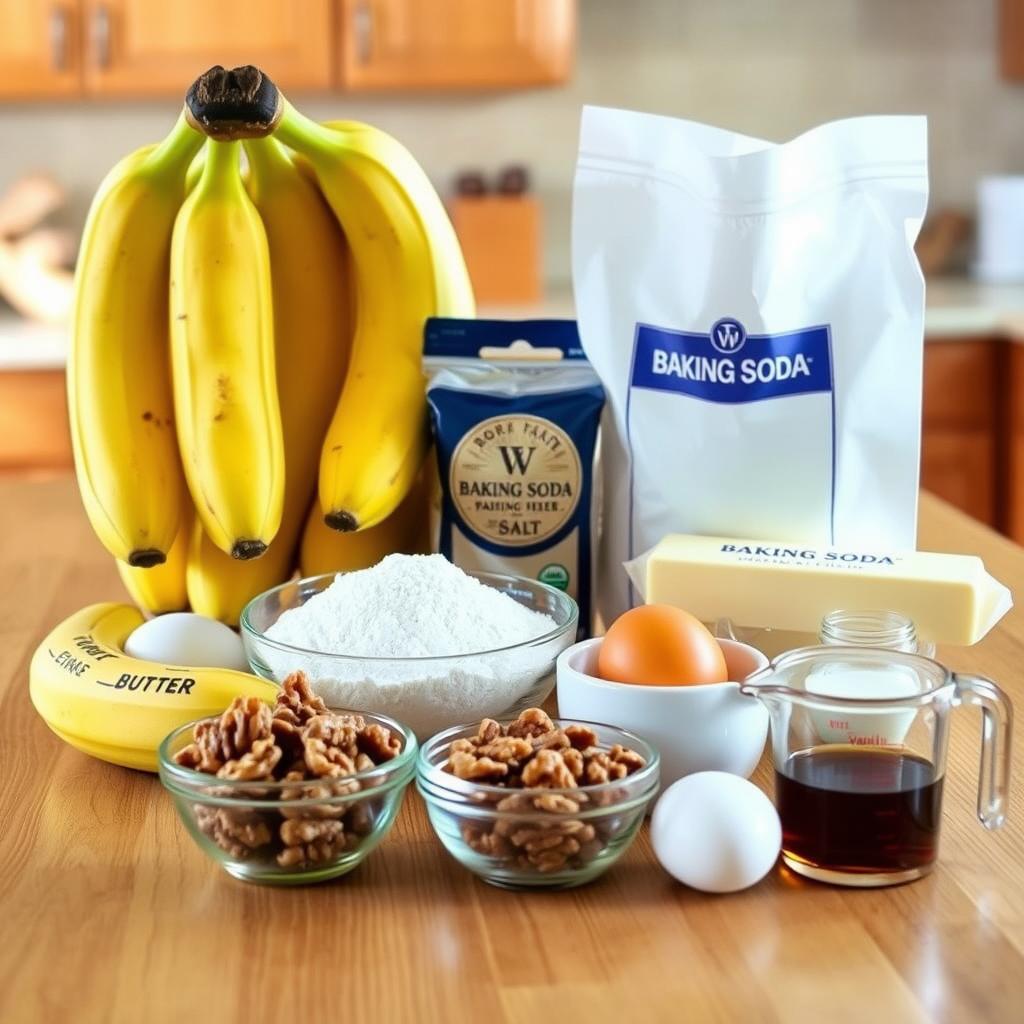 banana bread ingredients