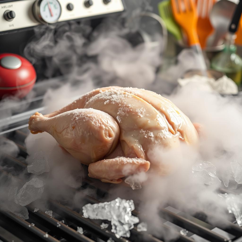 frozen chicken cooking