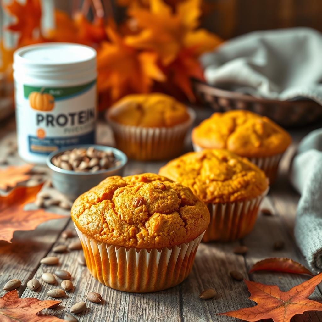 protein-packed pumpkin muffins