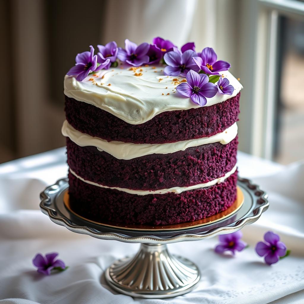 purple velvet cake