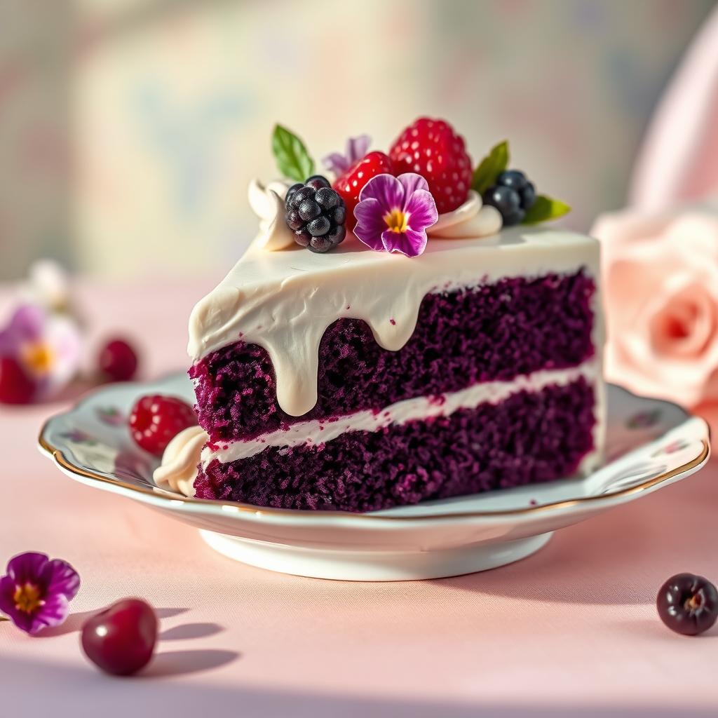 purple velvet cake