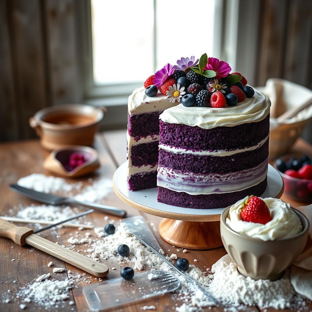 purple velvet cake​